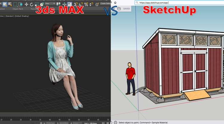 تفاوت تری دی مکس با اسکچاپ