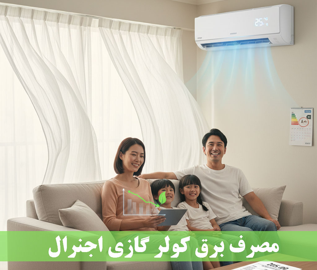 مصرف برق کولر گازی اجنرال