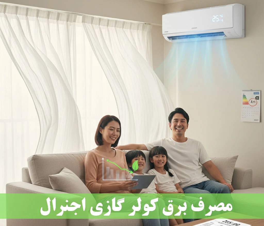 مصرف برق کولر گازی اجنرال