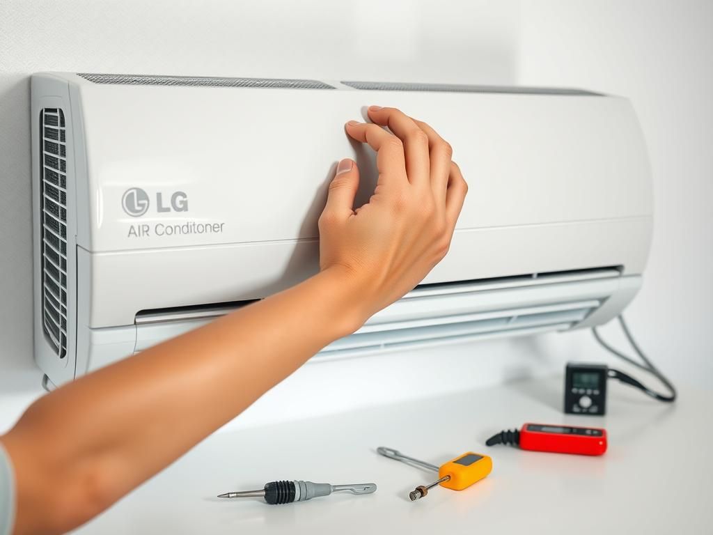 ال جی | آموزش آموزش تعمیر کولر گازی ال جی | رفع مشکلات ساده در منزل