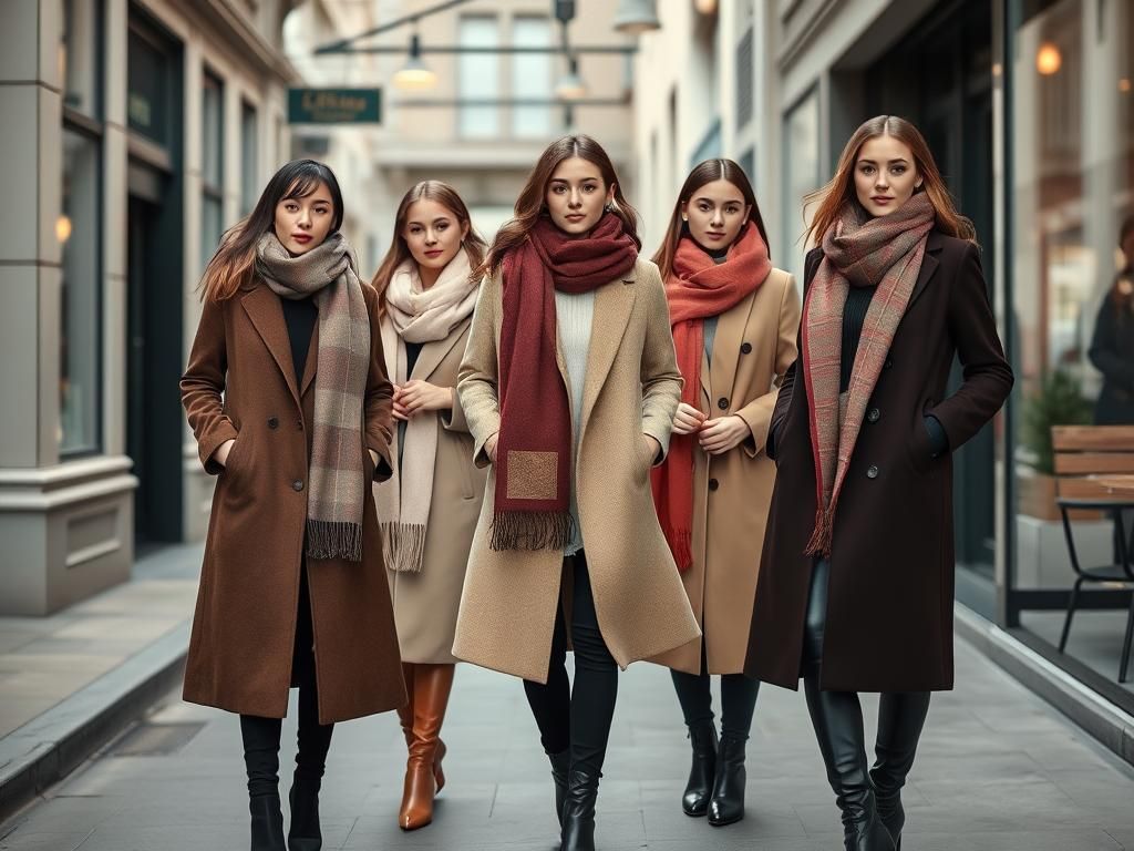 راهنمای ست کردن روسری با پالتوهای بلند